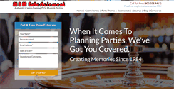 Desktop Screenshot of mandmentertainment.com